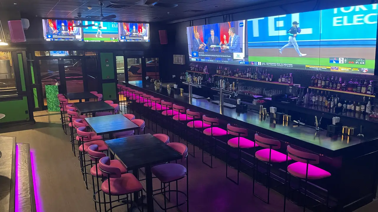 25ft TV wall and many more TV's for all the action - Moneyline LBNY, Long Beach, NY