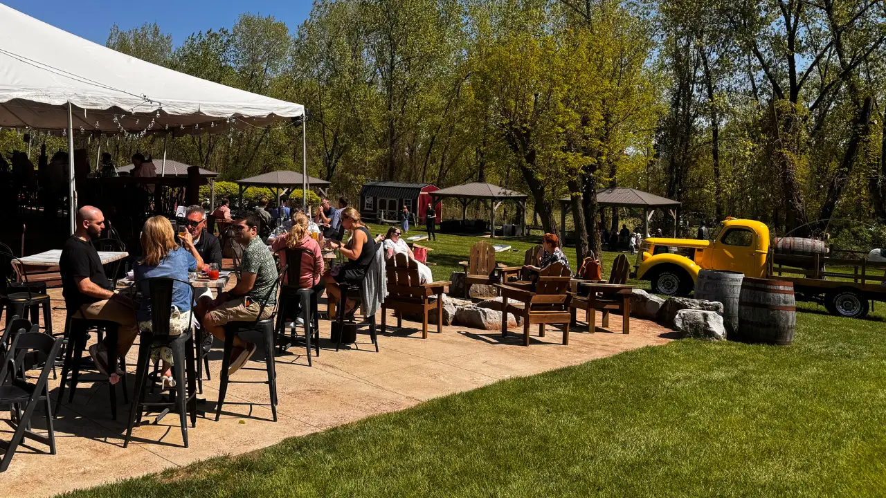 Outdoor patio  - The Saratoga Winery, Saratoga Springs, NY
