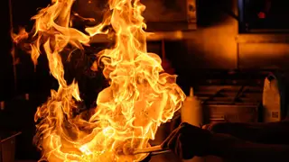 A photo of D Hall of Flames restaurant