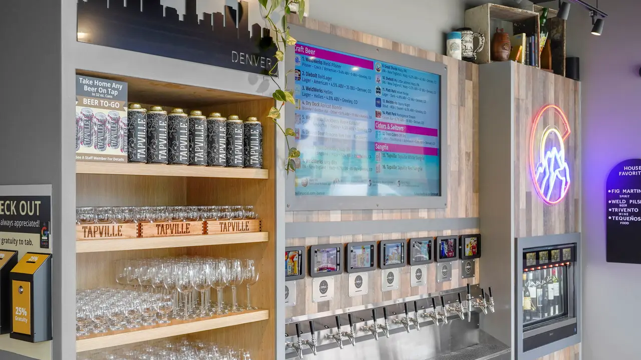 Self-pour beer and wine. - Tapville Social - Denver, Denver, CO