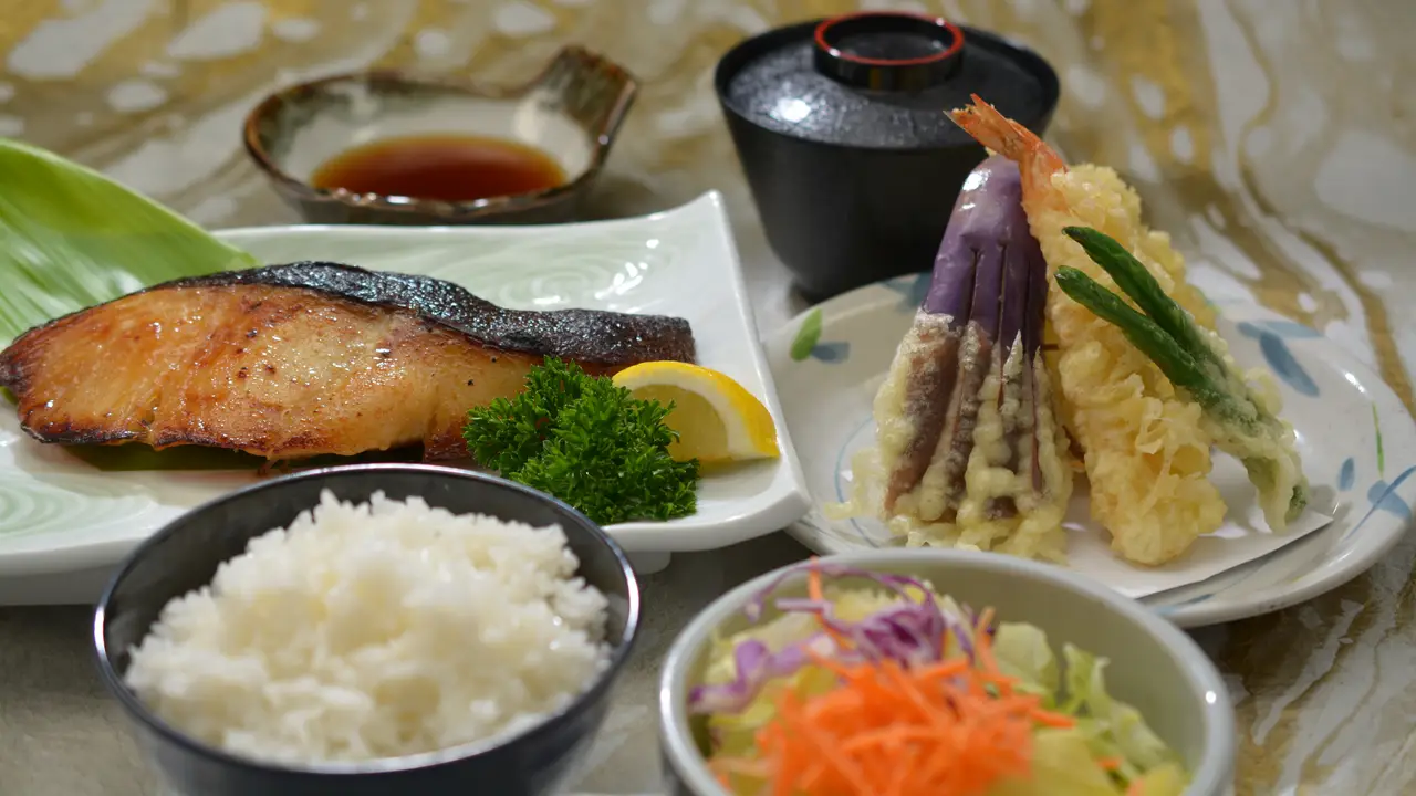 One of our most popular dishes, miso butterfish - Gyotaku - King St., Honolulu, HI