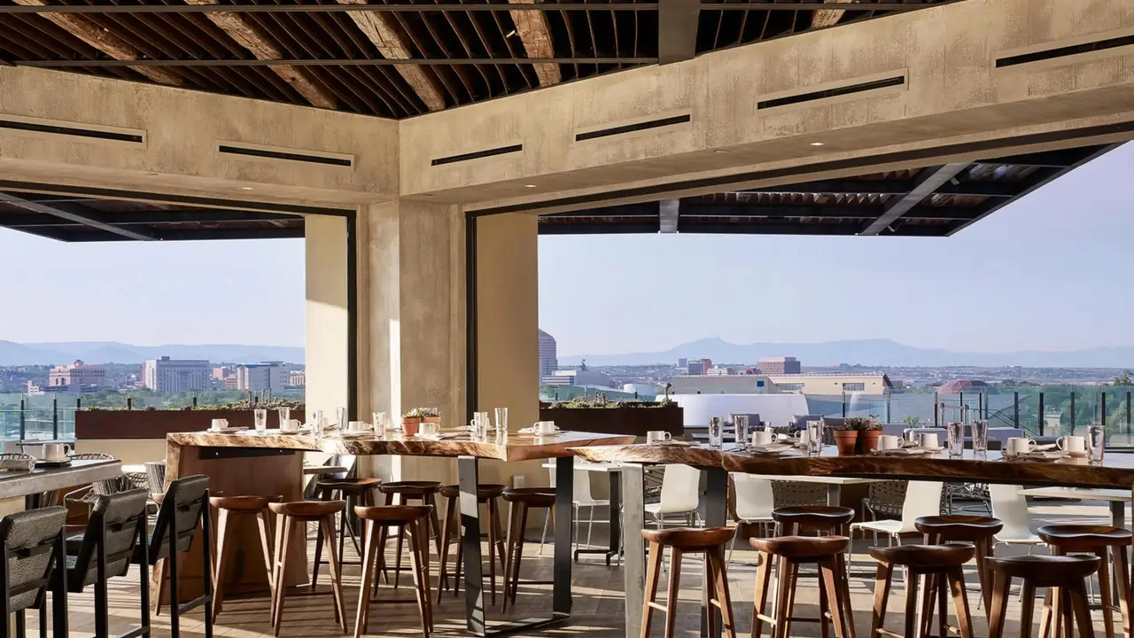 Rooftop Indoor/Outdoor Dining Experience - Level 5 - Rooftop Restaurant & Lounge, Albuquerque, NM
