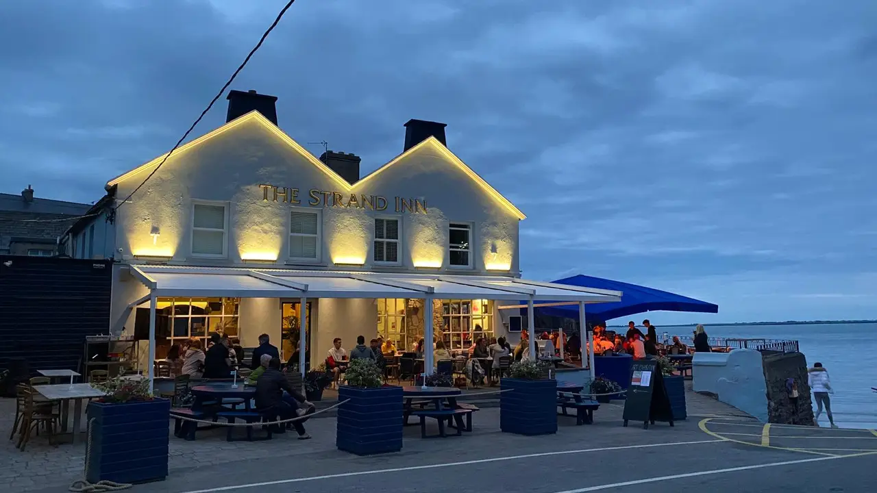 The Strand Inn Bar &amp; Restaurant At Night - The Strand Inn, Dunmore East, County Waterford