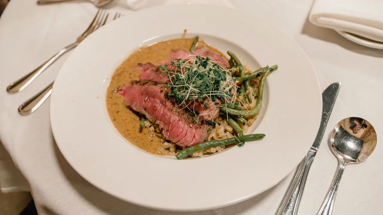 Beef filet with au poivre sauce at Parker’s Bistro - Parker's Bistro, Sioux Falls, SD