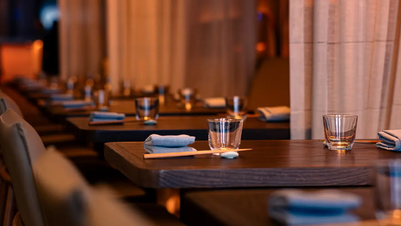 Our warm, intimate dining room welcomes you - Yeobo, Darling, Menlo Park, CA