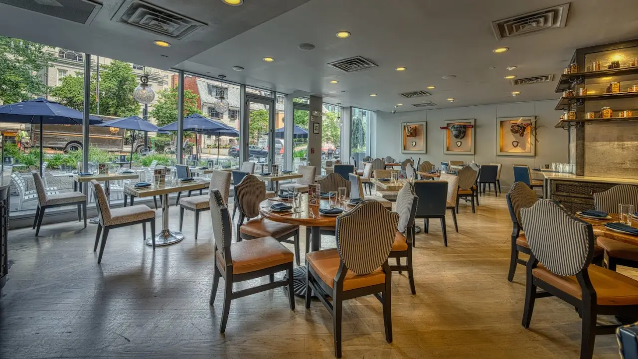 View of dining room and patio - Teddy & The Bully Bar, Washington, DC