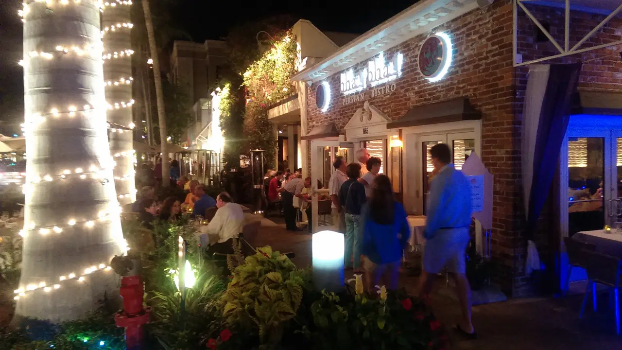 Quiet and Serene fine dining Persian Style. Naples - bha! bha! Persian Bistro, Naples, FL