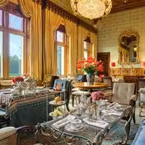 Una foto del restaurante The Connaught Room at Ashford Castle