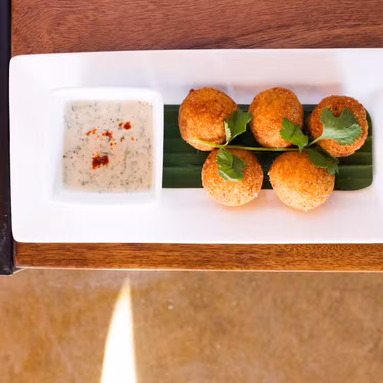 Salmon croquettes - Inde Fusion - Permanently Closed, Scottsdale, AZ