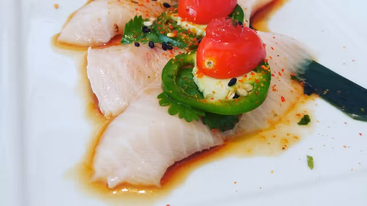 Hamachi Carpaccio - Crave Sushi, Houston, TX