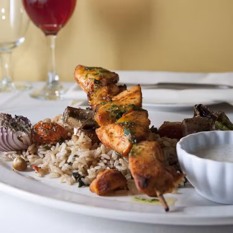 Kabob Plate - The Cafe at Greystone Gardens, Clarks Summit, PA