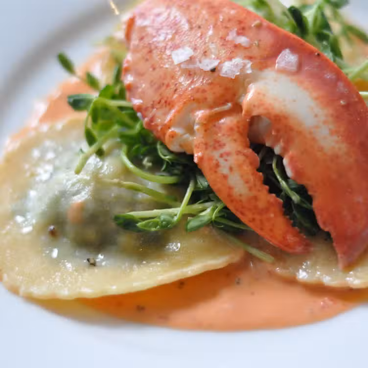 Lobster Ravioli - Manna Restaurant, Water Mill, NY