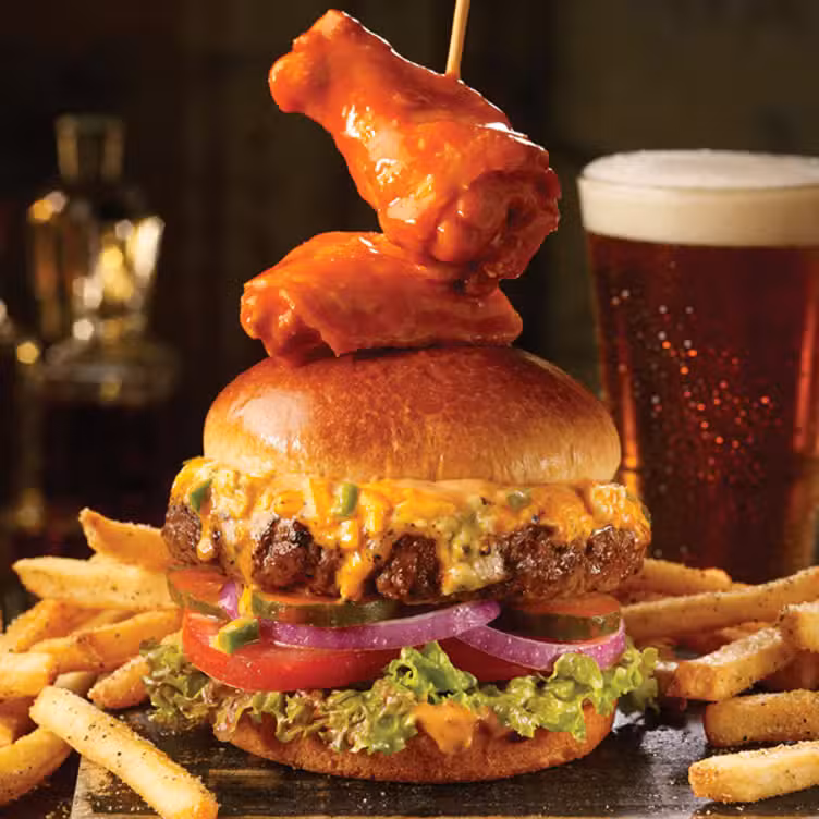 Buffalo Wingman's Burger - TGI FRIDAYS - Onalaska, Onalaska, WI