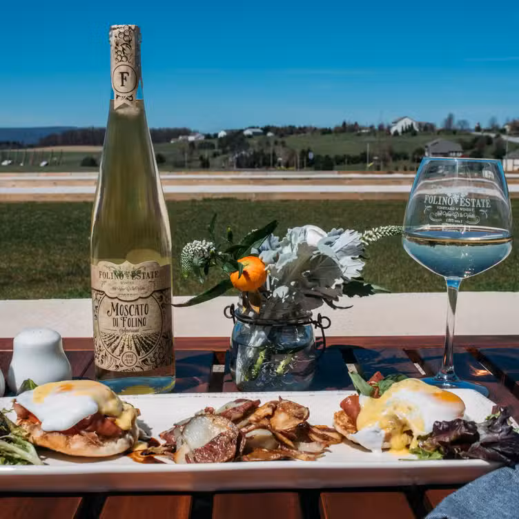 Brunch Menu : Caprese Benedict - Folino Estate Vineyard & Winery, Kutztown, PA