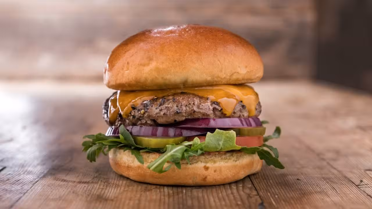 Wagyu Cheeseburger - Champps Sports Bar - River Crossing - Permanently Closed, Indianapolis, IN