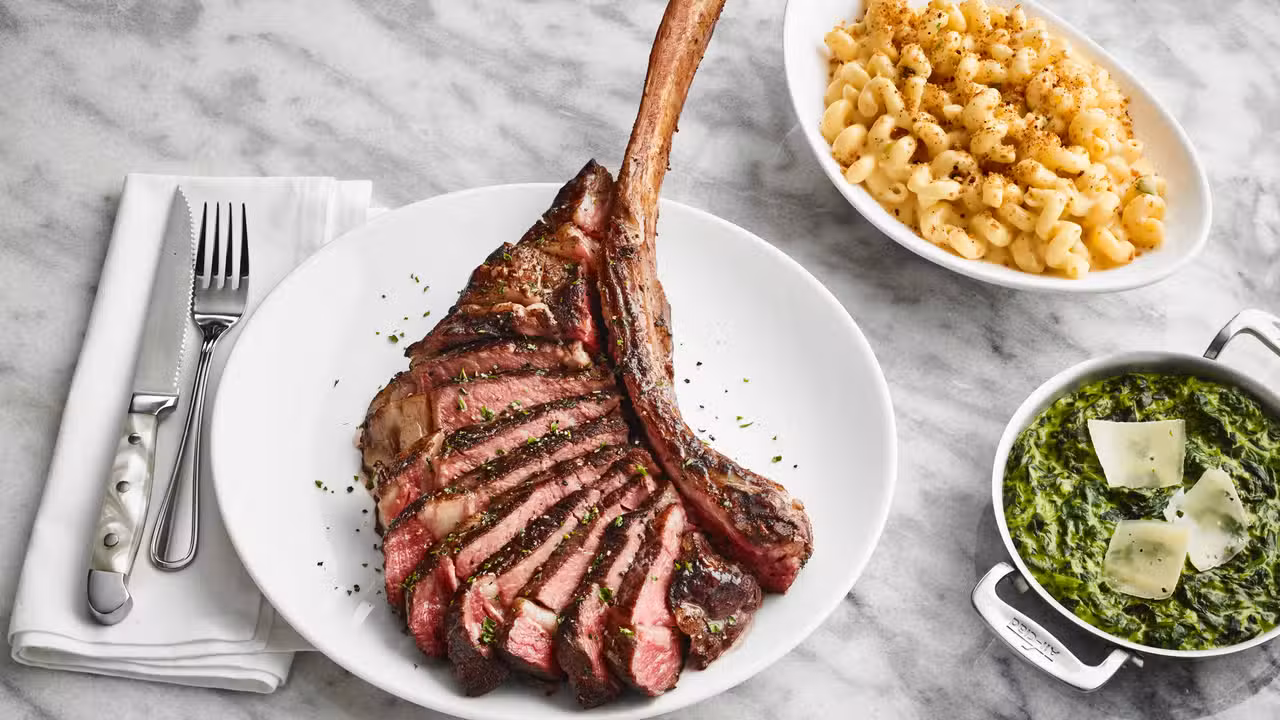 Tomahawk And Sides Ret - Fleming's Steakhouse - Boston, Boston, MA
