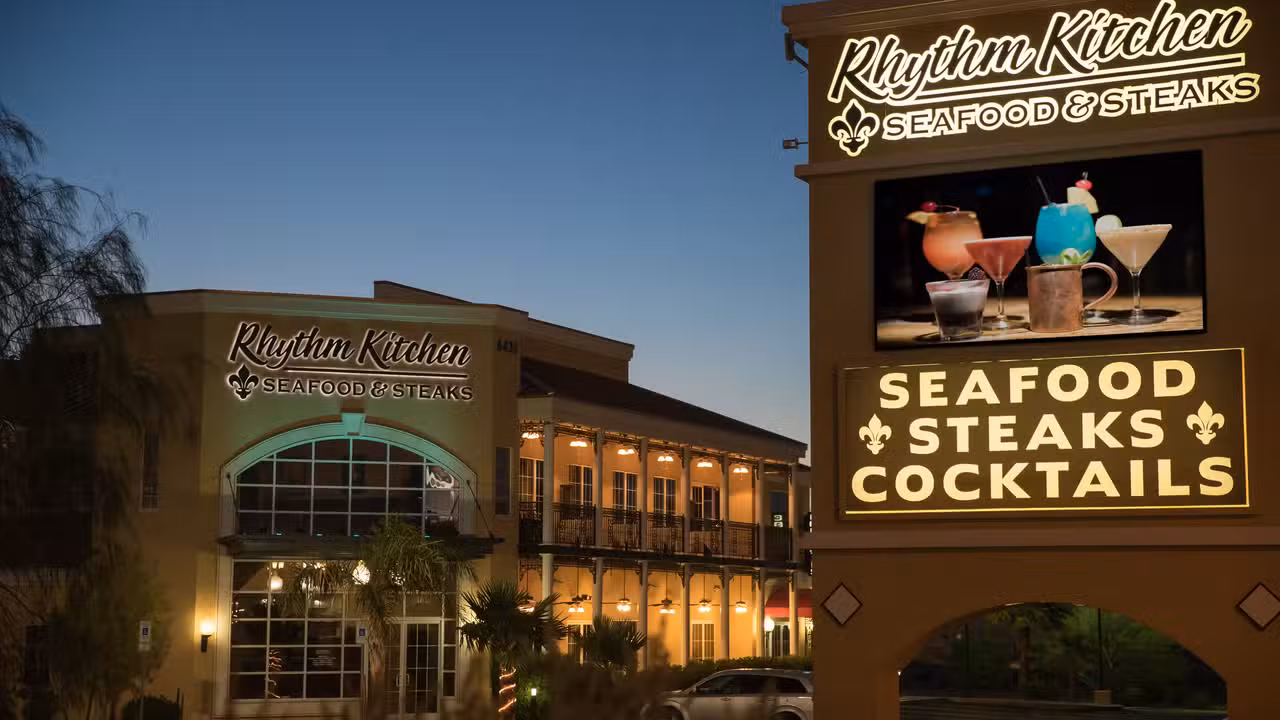 Exterior - Rhythm Kitchen Seafood & Steaks - Downstairs, Las Vegas, NV
