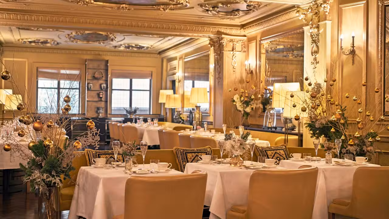Afternoon Tea in the Domino Room, London, 