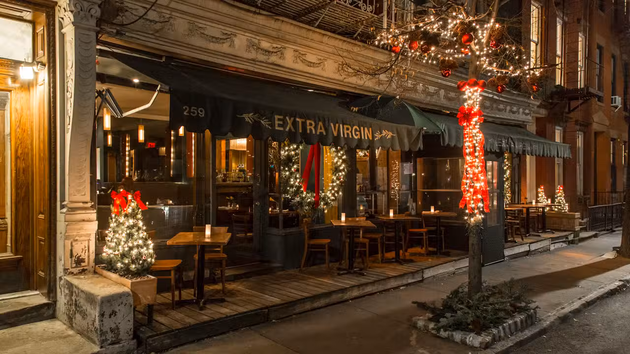 Binnenkant - Extra Virgin Restaurant, New York, NY