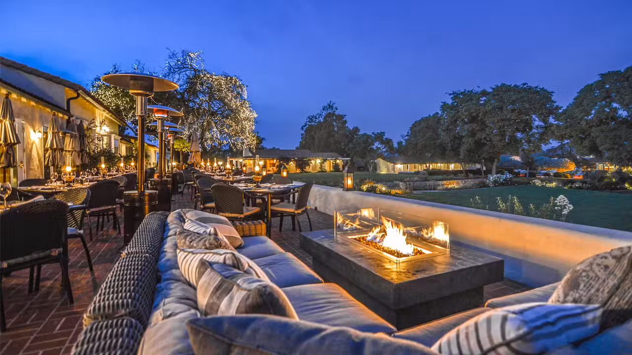 Morada's romantic terrace with firepit - Morada, Rancho Santa Fe, CA