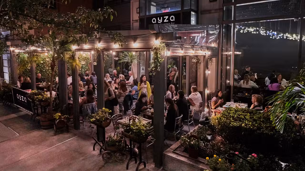 Outdoor Garden - AYZA Wine & Chocolate Bar, New York, NY