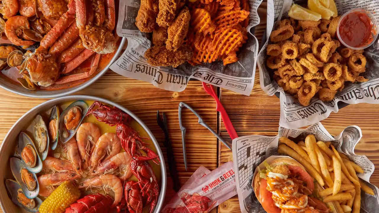 Food - Hook & Reel Cajun Seafood Restaurant & Bar, Bluffton, SC