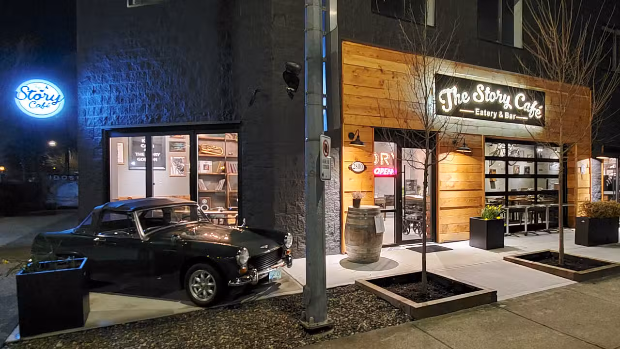 Exterior - The Story Cafe - Eatery & Bar, Richmond, BC