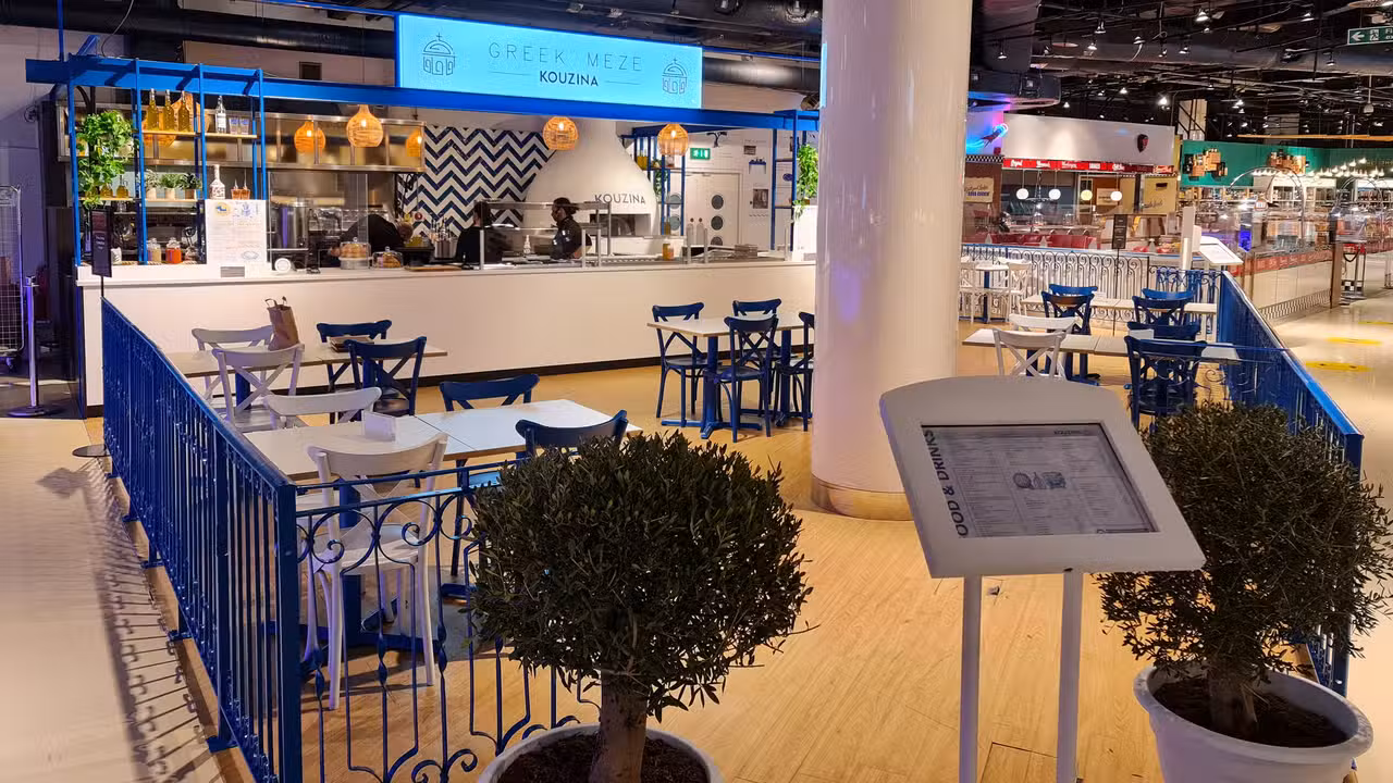 Interior - Kouzina Greek - Selfridges Birmingham, Birmingham, West Midlands