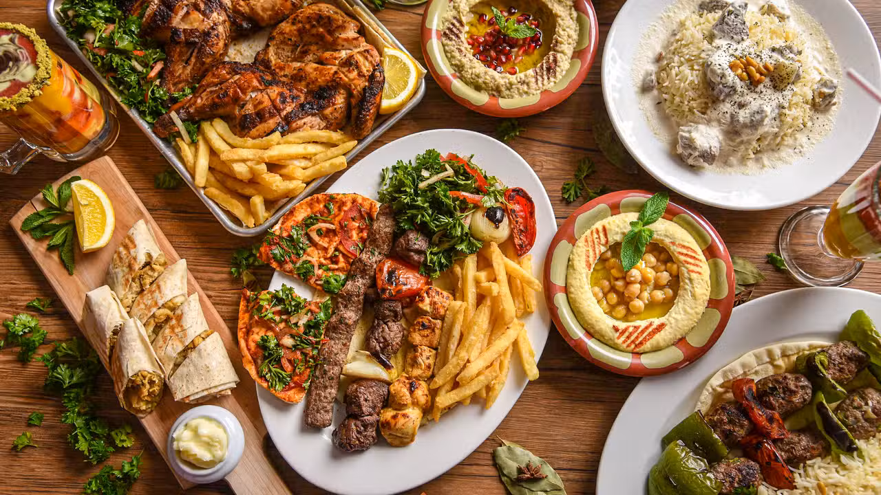 Charcoal Grilled Chicken and Meats. Shawarma - Mirage mediterranean Restaurant, Montréal, QC
