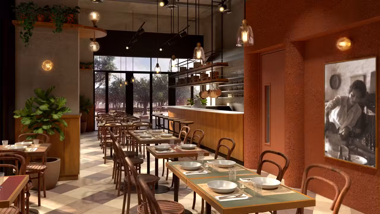 Interior - Emilia's Crafted Pasta - Canary Wharf, London, London