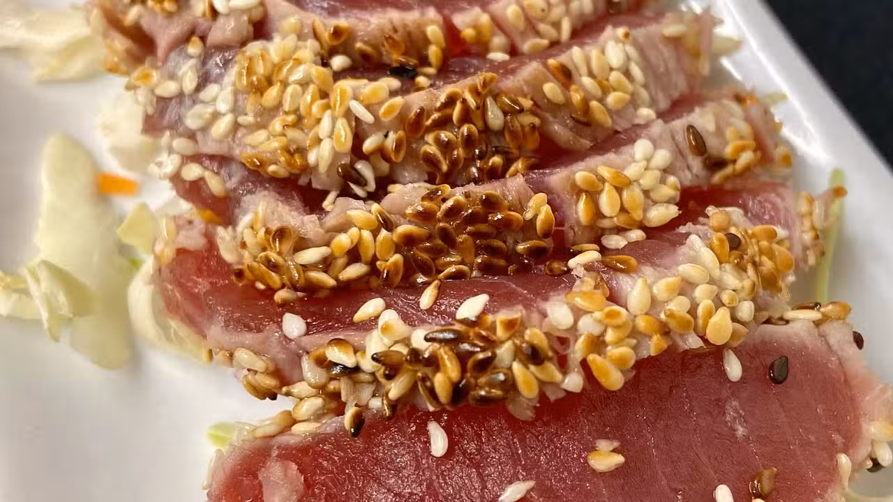 Sesame Seared Ahi Tuna - Van Rensselaer's RESTAURANT & RAW BAR, South Wellfleet, MA