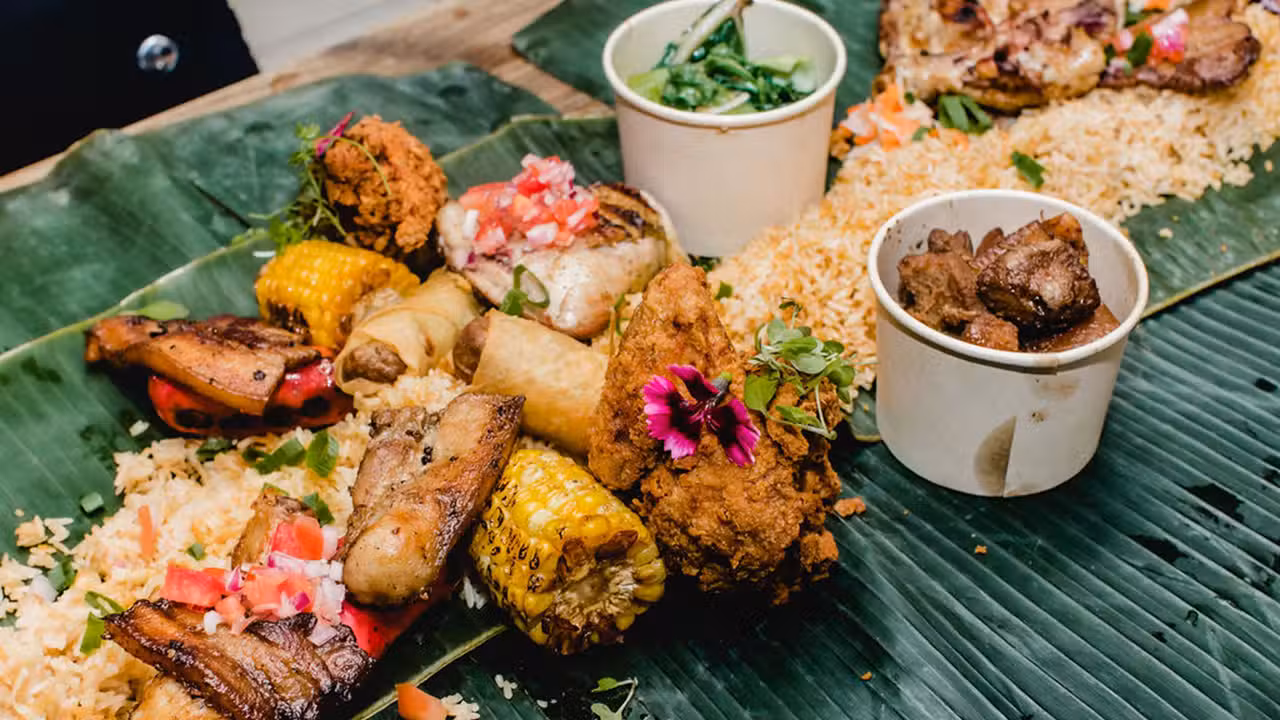 Boodle Fight at Lola's - Lola's Fillipino Diner, East Victoria Park, AU-WA