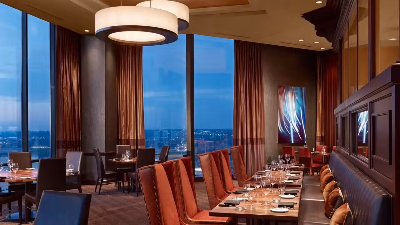 SER Steak + Spirits features unparalleled views - SER Steak+Spirits, Dallas, TX