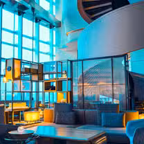 Een foto van restaurant The Lounge, Shenzhen Marriott Hotel Nanshan
