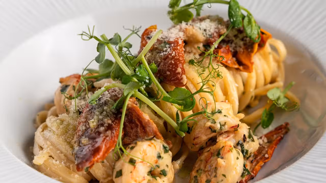 The Curious Red Prawn Linguini - The Mariner Bar, Westport, County Mayo
