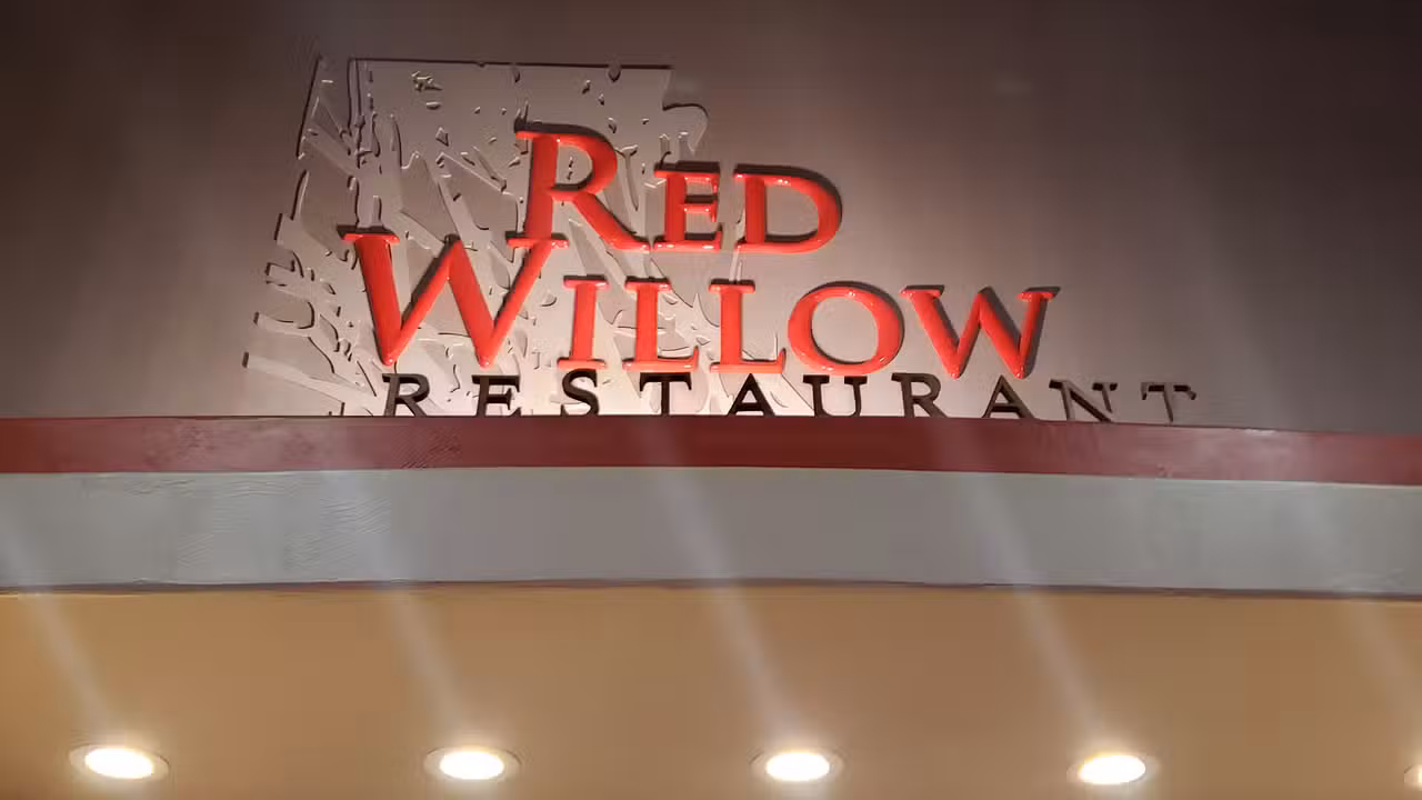 Front Entrance from Wind River Hotel and Casino - Red Willow Restaurant, Riverton, WY