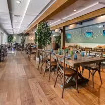 A photo of Restaurant Foster and Mermaid Bar at Lambert's Cove Inn restaurant