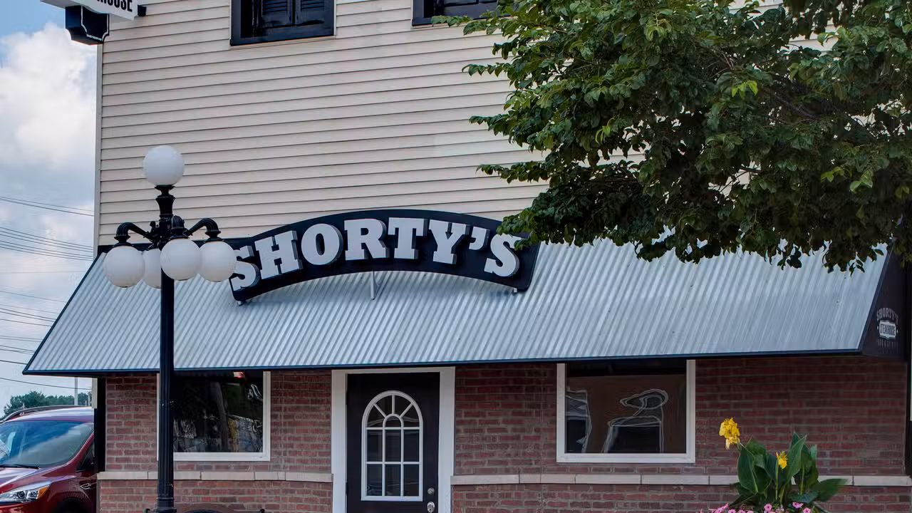 Restaurant Front - Shorty's Steakhouse, Garrett, IN