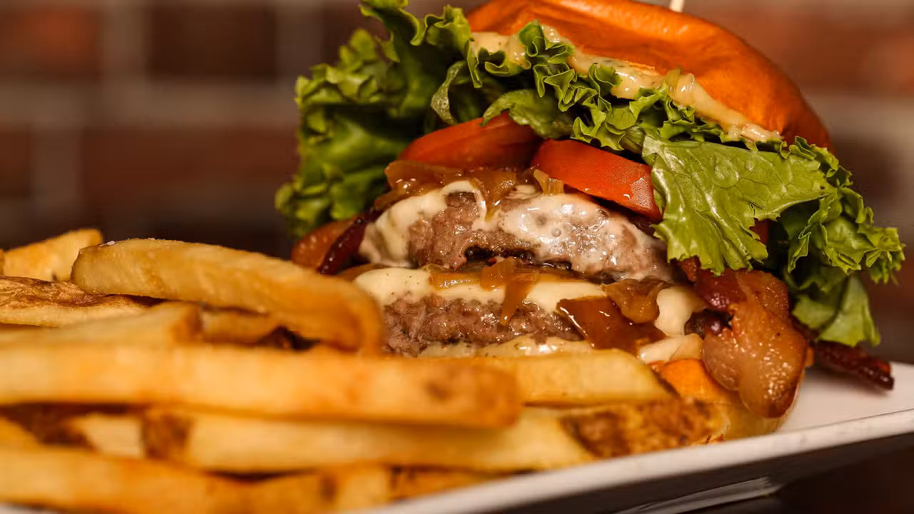 The bacon smash burger has always been a favorite. - The Pleasant Cafe - Maynard, Maynard, MA
