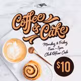 $10 Coffee & Cake Mon-Fri foto