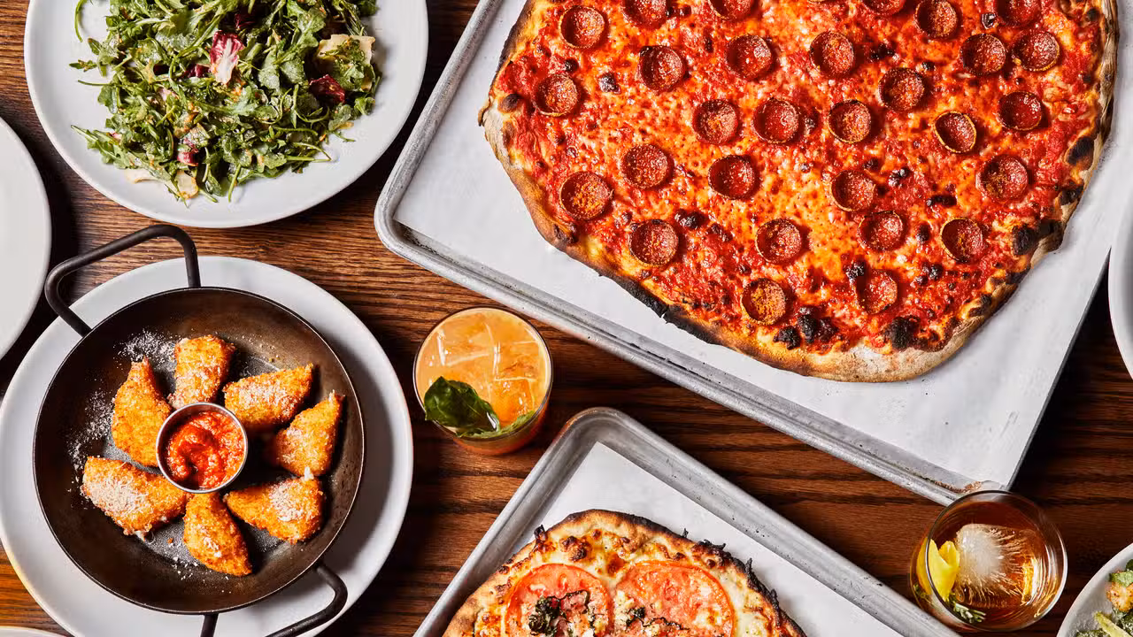 Pizza, fried mozzarella, salads, cocktails - Sally's Apizza - Stamford CT Stamford