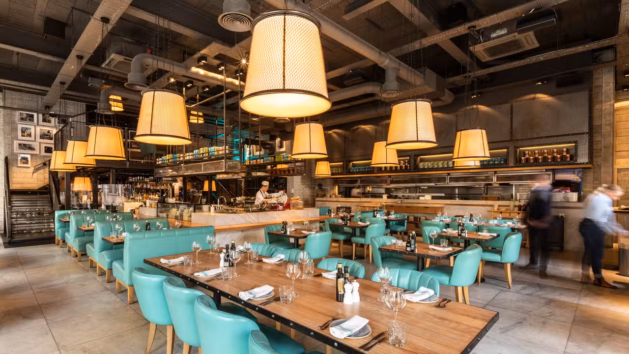 Innen - Riva Blu Italian Restaurant & Bar - Liverpool, Liverpool, Merseyside