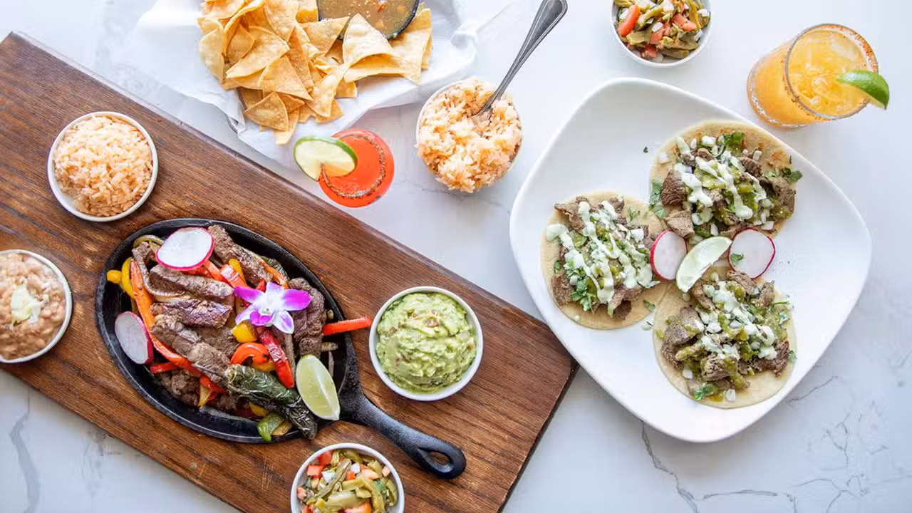 Cali Fajitas and Trio Tacos de la Casa - California Tacos Cantina & Distillery - San Luis Obispo, San Luis Obispo, CA