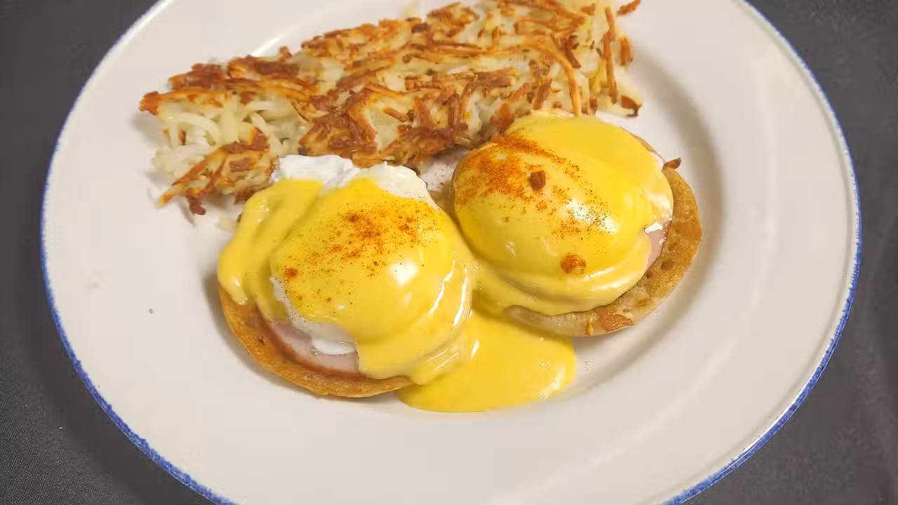 Classic Eggs Benedict - American River Cafe -  Harrah's Lake Tahoe, Stateline, NV