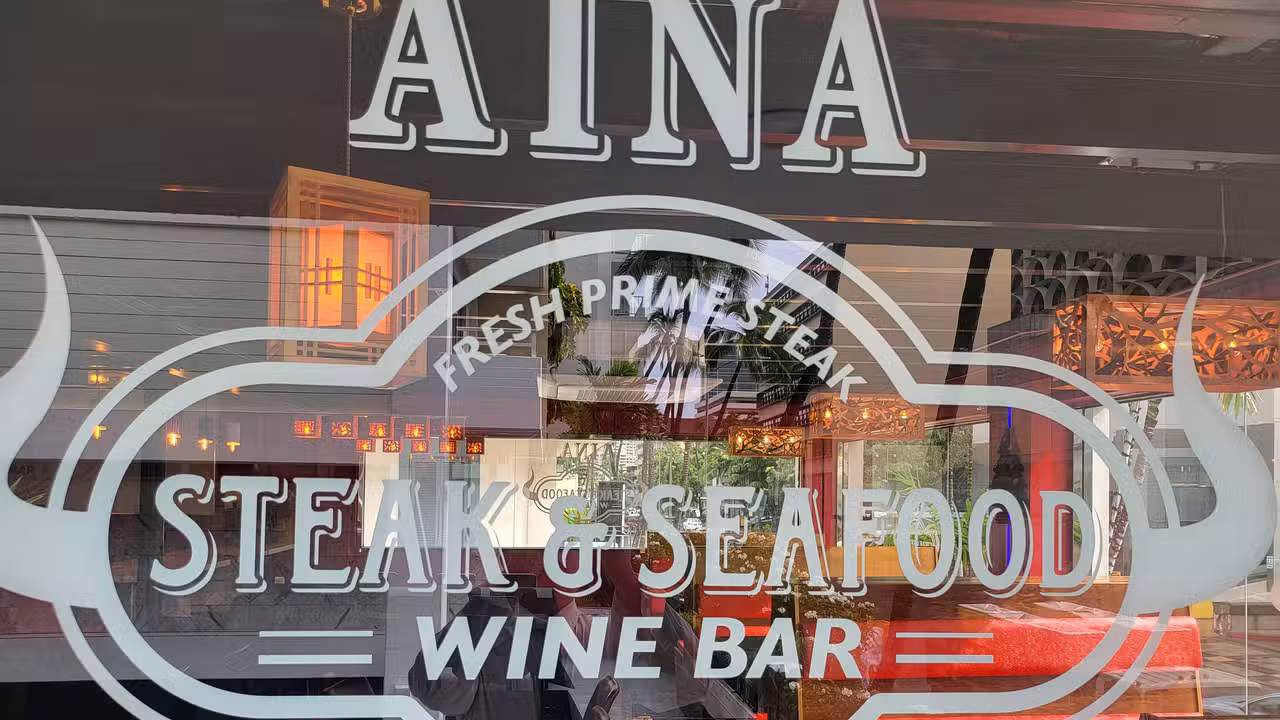 Aina Steak & Seafood, Honolulu, HI