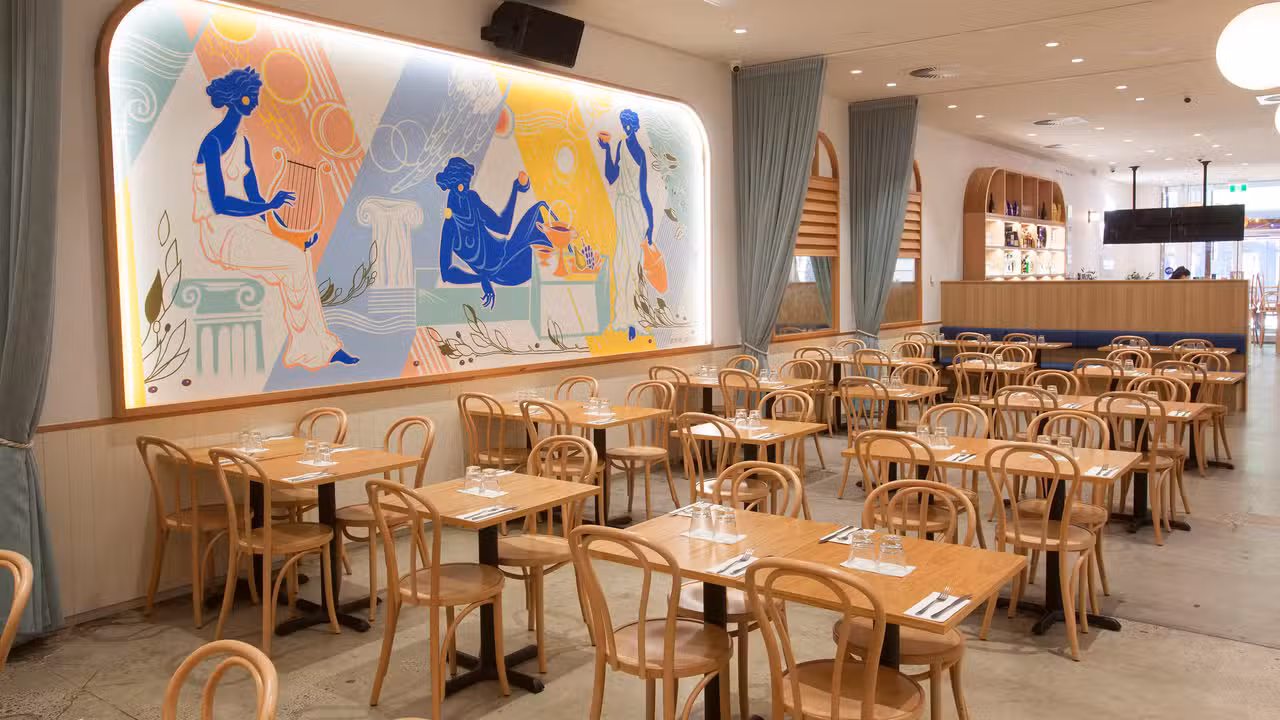 Function Space- Mural by @alfia_galimova - YASSAS The Greek Way - Craigieburn Central, Craigieburn, AU-VIC