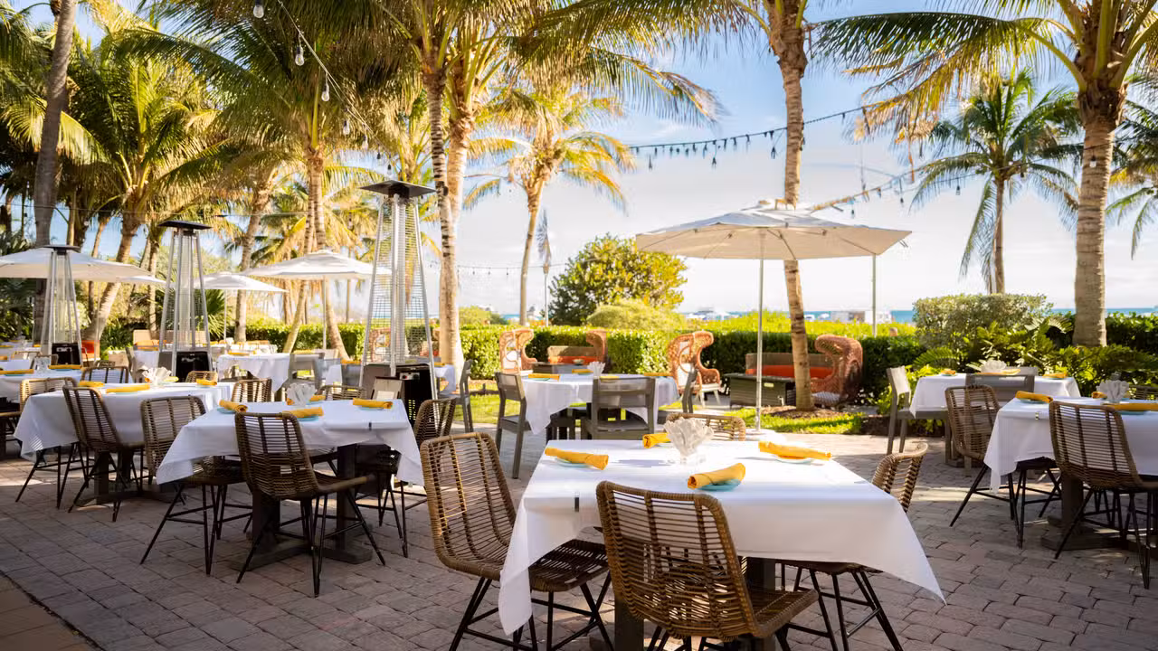 Outdoor seating area at Dilido - DiLido Beach Bar, Miami Beach, FL