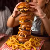Polo Bar Burger Tower Stack and Challenge photo