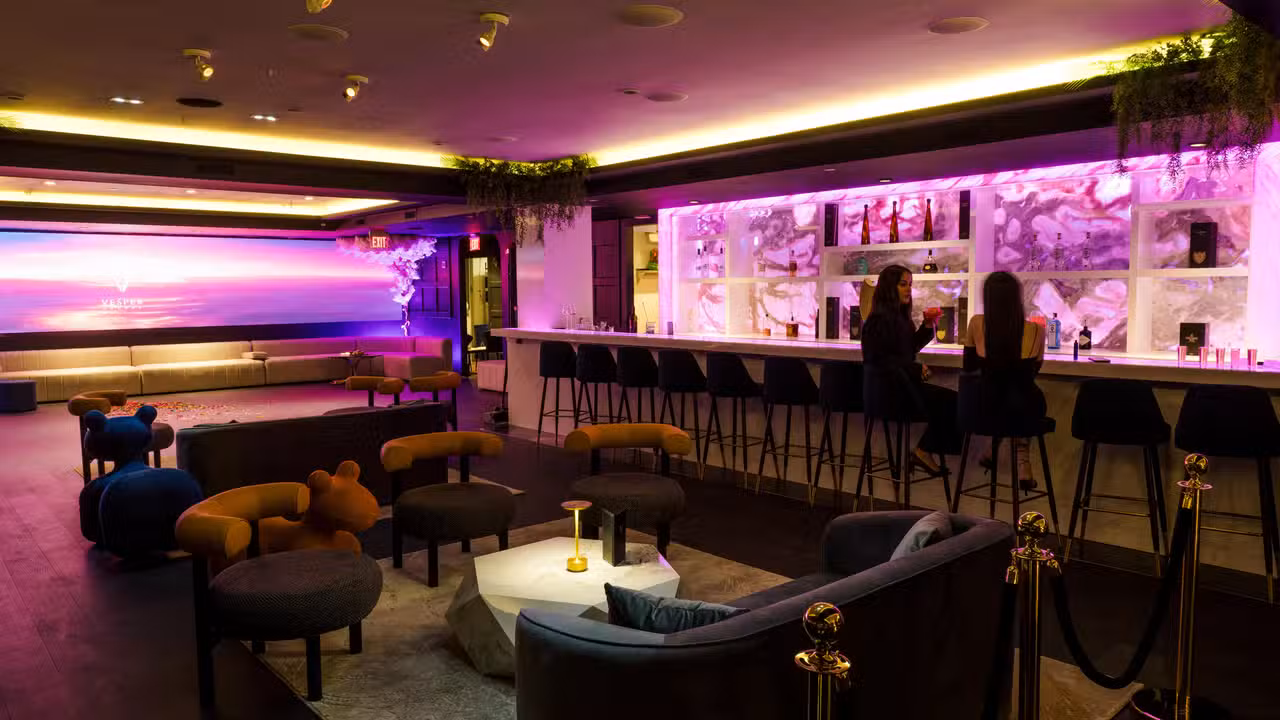 Main Area of Vesper Lounge - Seraphina Restaurant & Vesper Lounge, Vancouver, BC