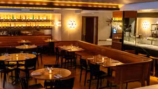 A photo of a.kitchen restaurant